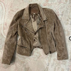 BLANKNYC Suede Tan Moto Jacket